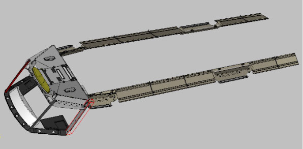 Sestava interiérových dílů na jednom článku prototypu LF 2 IN